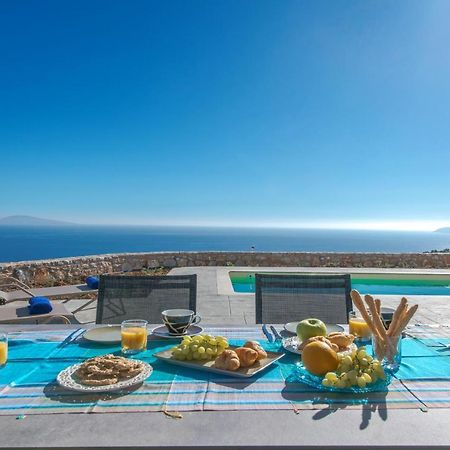 Tranquil Sea View Villa With Private Pool, Just 2Km From The Beach! Agia Galini  Bagian luar foto