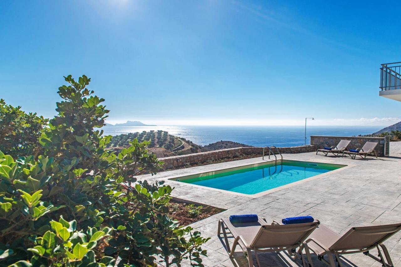 Tranquil Sea View Villa With Private Pool, Just 2Km From The Beach! Agia Galini  Bagian luar foto