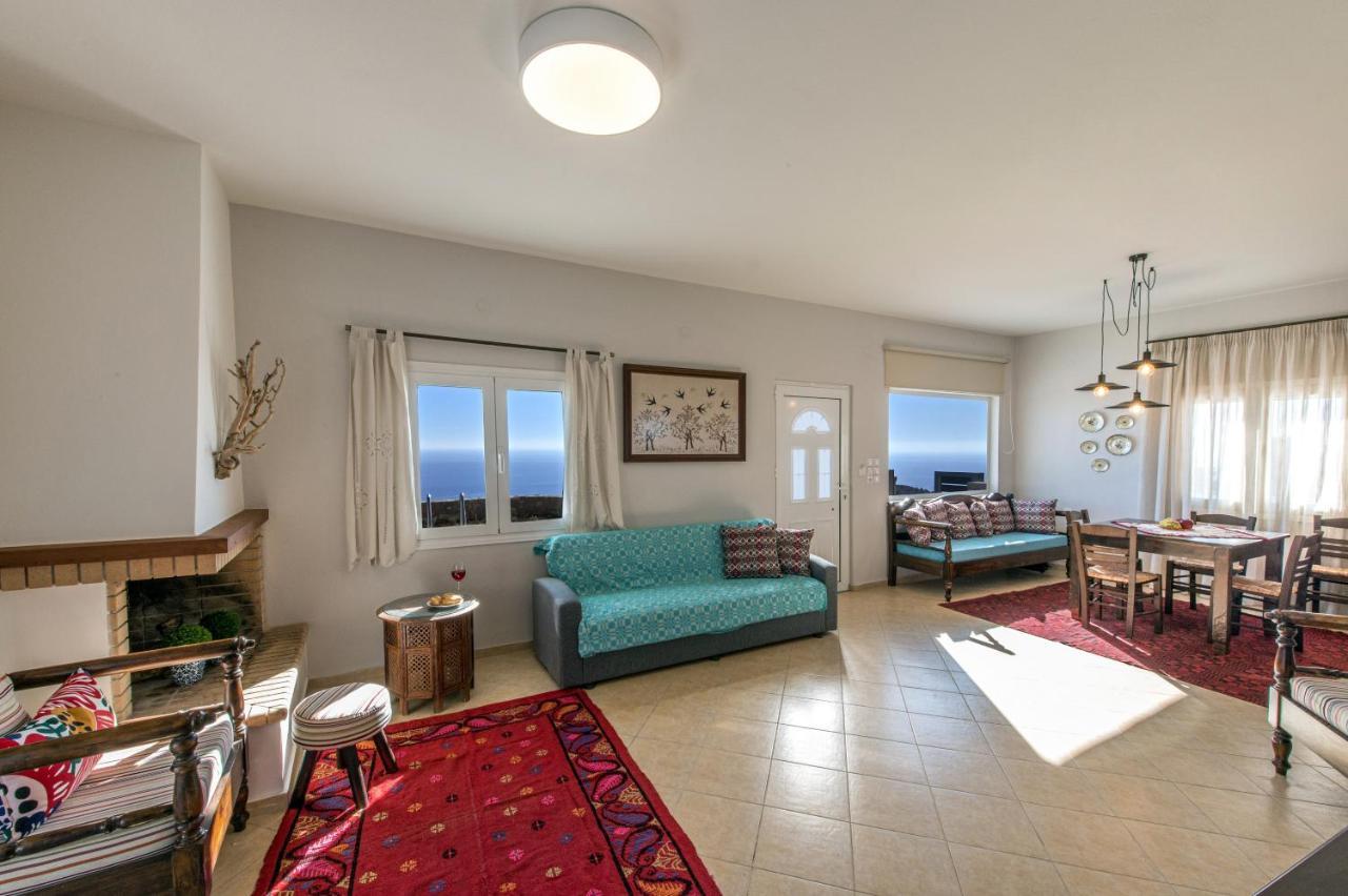Tranquil Sea View Villa With Private Pool, Just 2Km From The Beach! Agia Galini  Bagian luar foto