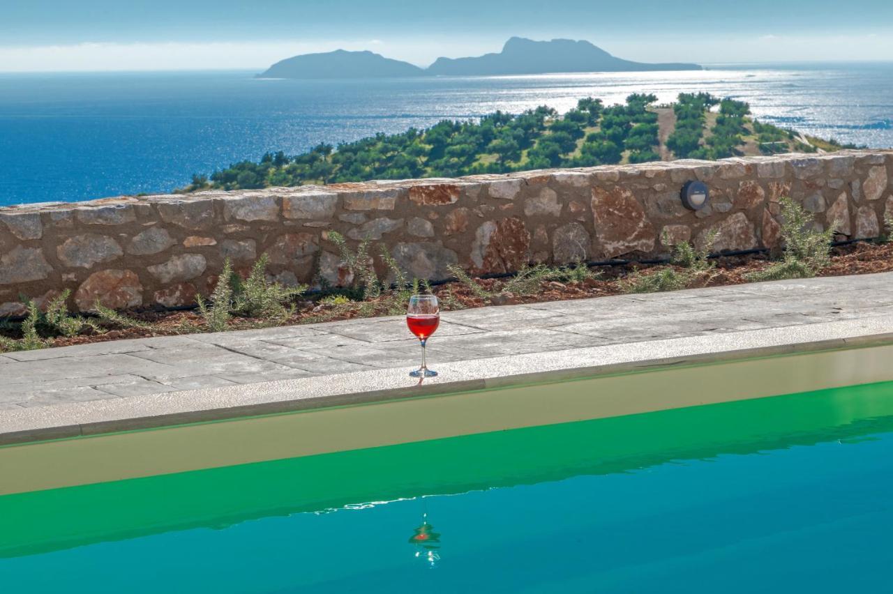 Tranquil Sea View Villa With Private Pool, Just 2Km From The Beach! Agia Galini  Bagian luar foto