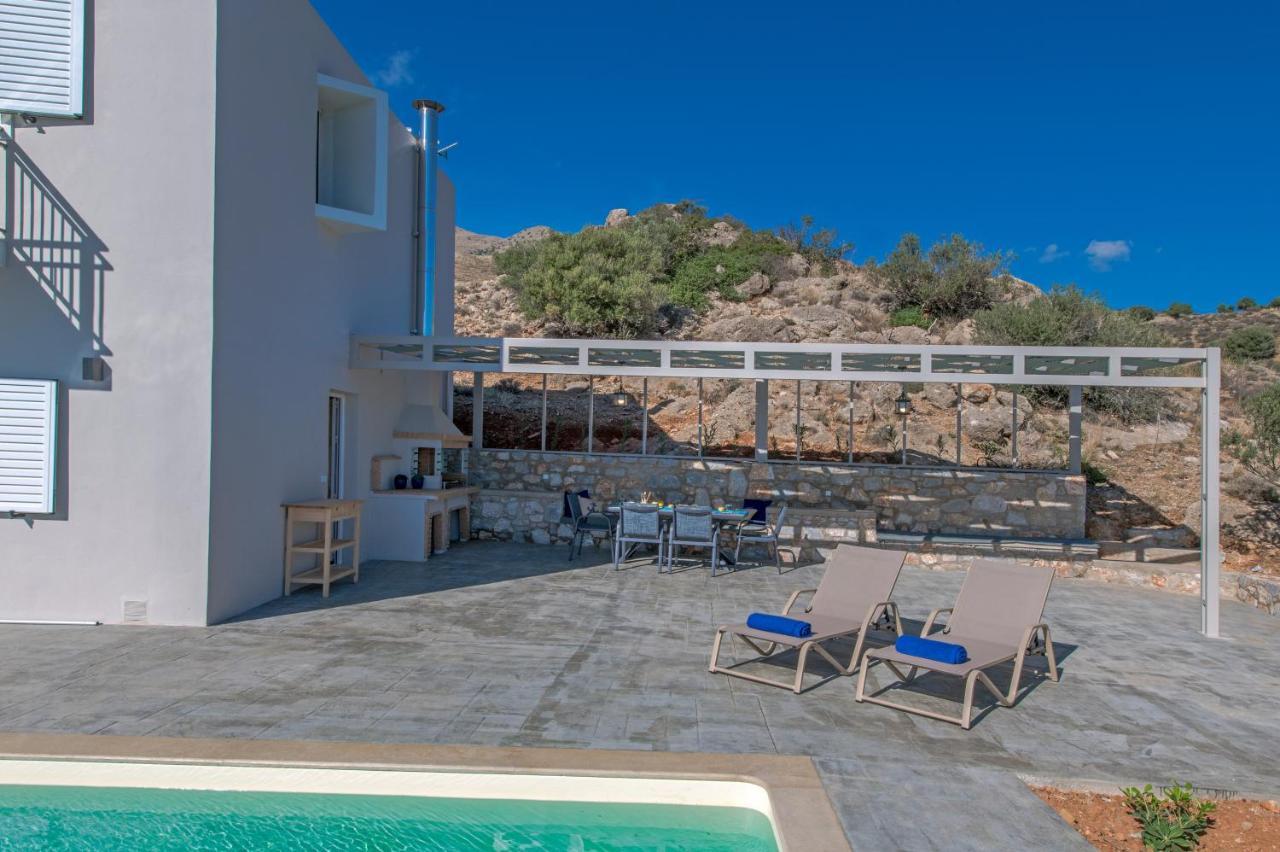Tranquil Sea View Villa With Private Pool, Just 2Km From The Beach! Agia Galini  Bagian luar foto