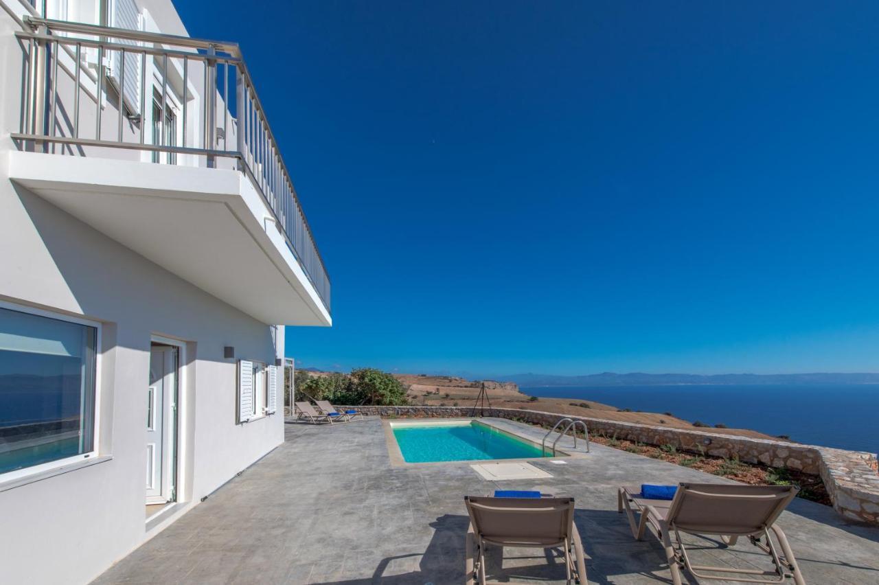 Tranquil Sea View Villa With Private Pool, Just 2Km From The Beach! Agia Galini  Bagian luar foto