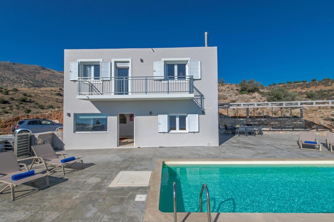Tranquil Sea View Villa With Private Pool, Just 2Km From The Beach! Agia Galini  Bagian luar foto