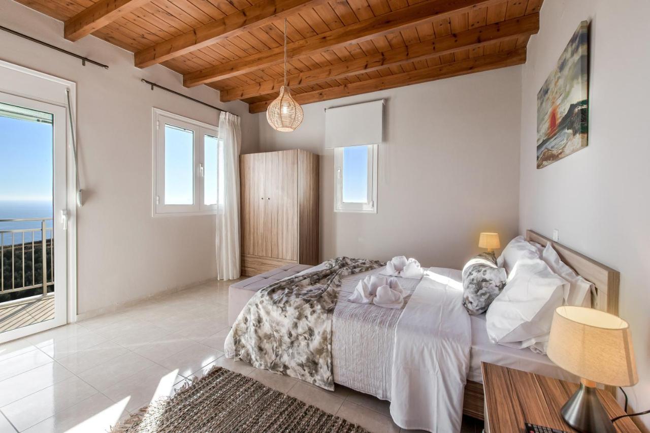 Tranquil Sea View Villa With Private Pool, Just 2Km From The Beach! Agia Galini  Bagian luar foto