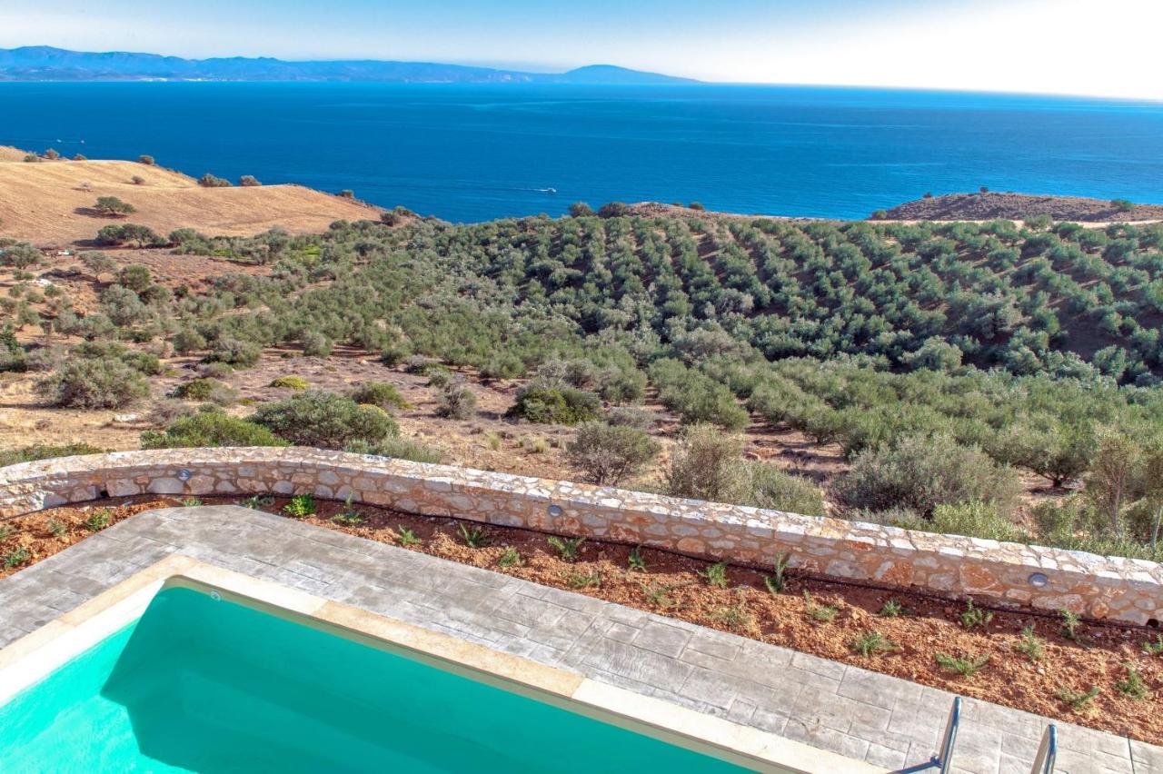 Tranquil Sea View Villa With Private Pool, Just 2Km From The Beach! Agia Galini  Bagian luar foto