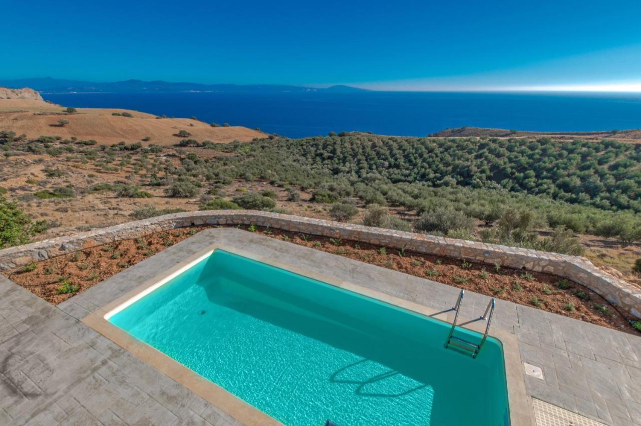 Tranquil Sea View Villa With Private Pool, Just 2Km From The Beach! Agia Galini  Bagian luar foto