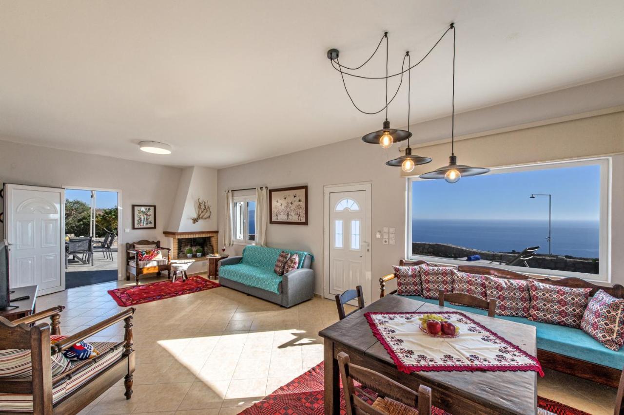 Tranquil Sea View Villa With Private Pool, Just 2Km From The Beach! Agia Galini  Bagian luar foto