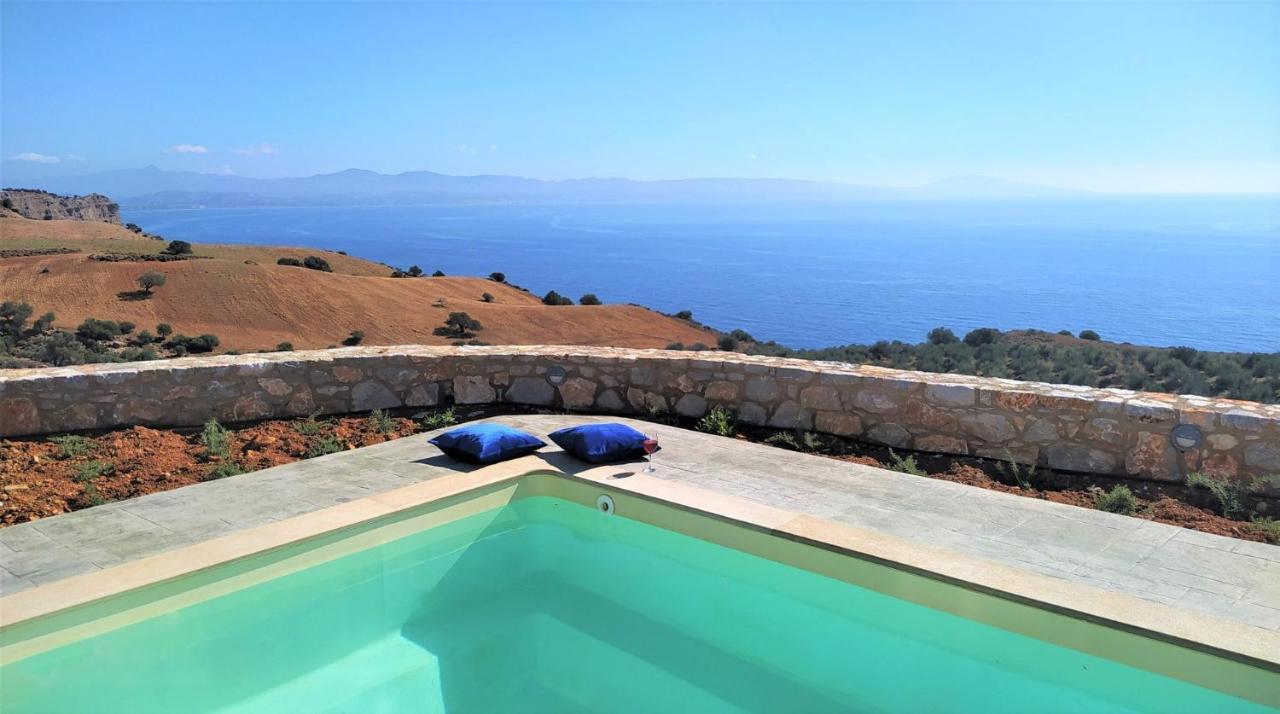 Tranquil Sea View Villa With Private Pool, Just 2Km From The Beach! Agia Galini  Bagian luar foto